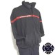 sweat sapeurs pompiers casque f1 brode bande rouge grande taille