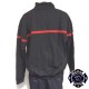 sweat sapeurs pompiers casque f1 brode bande rouge grande taille