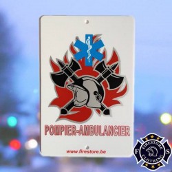 Plaque Pare-brise Pompier Ambulancier