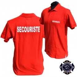 Polo rouge SECOURISTE