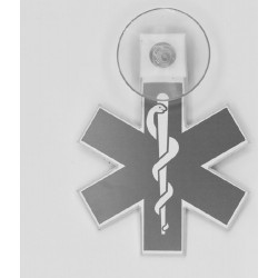 Plaque Pare-brise voiture Star of Life Ambulancier ATNUP