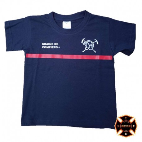 t-shirt pompier enfant